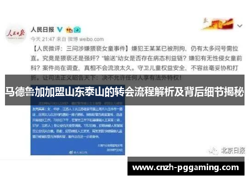 马德鲁加加盟山东泰山的转会流程解析及背后细节揭秘